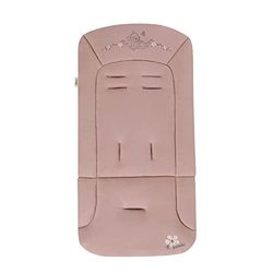 hauck Colchoneta Universal para Sillas de Paseo y Carros, Cojin Carro Bebe, Cojín Silla de Paseo, Algodón Transpirable, Bambi Rosé