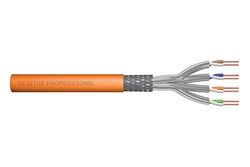 Digitus Network Cable Cat-7 250 m S-FTP Installation Cable - Simplex - Dca LSZH-3-1200 MHz - AWG 23/1 Copper - Orange