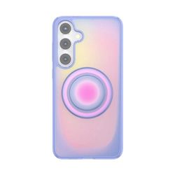 PopSockets Samsung Galaxy S24 Plus Hoesje met Magnetische Ronde Telefoongreep Compatibel met MagSafe, Telefoonhoesje voor Galaxy S24+ - Aura