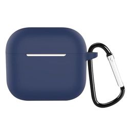 Étui en Silicone Extra Fin Bleu pour Airpods 3 avec Harnais