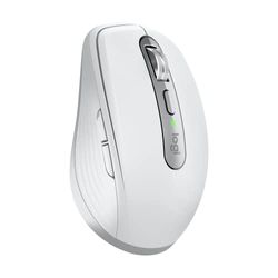Logitech MX Anywhere 3S for Business - Mouse senza fili per professionisti, Windows/Mac/Chrome/Linux, Bluetooth, clic silenzioso, sicurezza Logi Bolt, compatto, 8K DPI, scorrimento MagSpeed-Pale Grey
