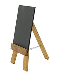 Chalkboards UK - Lavagna da Tavolo con cavalletto e Lavagna, in Legno, Rovere Scuro, 21 x 15 x 0,6 cm