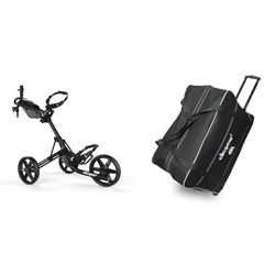 Clicgear Unisex 4.0 - Chariot CLICGEAR 4 0 Noir, Noir, Taille Unique + Housse DE Voyage À roulettes CLICGEAR - Noire