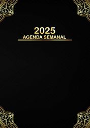 Agenda 2025 semanal: semana vista una semana en dos páginas con horas - 12 meses ,formato a4 grande .