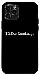 Coque pour iPhone 11 Pro J'aime lire le lecteur drôle bibliothécaire blague club de lecture
