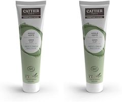 Cattier Apaisant Prête à l'Emploi Argile Tube Voyage 400 g (Lot de 2)