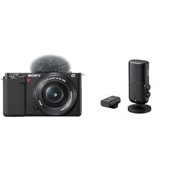Sony Alpha ZV-E10 - Kit Vlog Camera ad Ottiche Intercambiabili + Obiettivo 16-50mm, APS-C + microfono ECM-S1