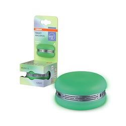 OSRAM Smart Macaron, Enceinte Bluetooth avec éclairage coloré Rotatif, synchronisation Musicale et minuterie Via Application – 3 Modes, appairage stéréo