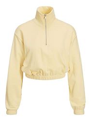 JACK & JONES Dames Jjxx Jxalfa Reg Every Short Half Zip Sweatshirt, zonlicht, XS