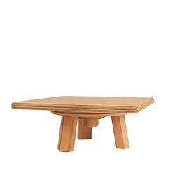 Mabef M400047 M. Banqueta de escola sobremesa, madeira, 34 x 34 x 14 cm