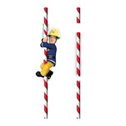 amscan 8 pajitas de papel con diseño de Sam del bombero, con pegatinas para cumpleaños infantiles y fiestas temáticas, decoración de fiesta de bomberos