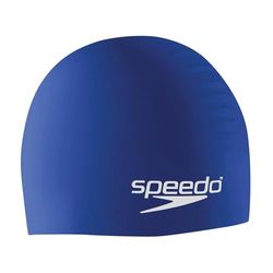 Speedo Gorro de natación Unisex de Silicona, Azul, Talla única del Reino Unido