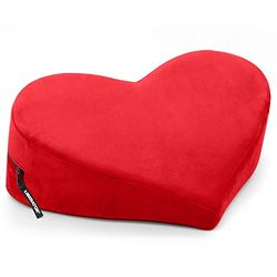 Liberator Heart Wedge Sensual Positioning Pillow - Microvelvet Red, (14088)
