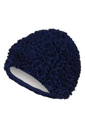 Fashy, Cuffia da Bagno Donna con Ruches, Blu (Marine), Taglia Unica