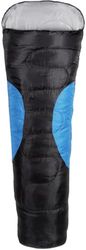 Happy People, Sacco a Pelo Schlafsack Deluxe, Nero (Schwarz/Blau), Taglia Unica