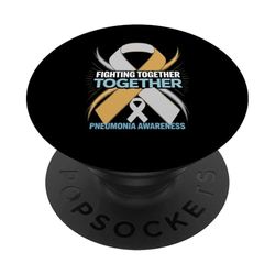 Lucha contra las enfermedades respiratorias Concientización sobre la neumonía PopSockets PopGrip Adhesivo