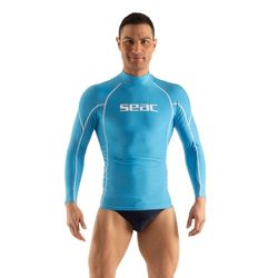 SEAC Man RAA Long Evo Maillot de Bain et Tuba à Manches Longues pour Homme Mixte bébé, Bleu Clair, L