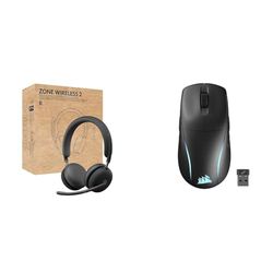 Logitech Zone Wireless 2 & CORSAIR M75 WIRELESS RGB Lichtgewicht FPS
