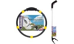Bundle of Defenders Handy Bin Bag Holder, for Gardening & Litter Picking, Lightweight & Reusable + Defenders Grip n Grab Picker