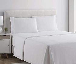 Clara Clark Full Sheets Set, Deep Pocket Bed Sheets for Full Size Bed - 4 Piece Full Size Sheets, Extra Soft Bedding Sheets & Pillowcases, White Sheets Full