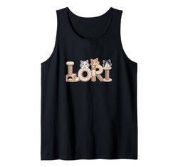 Lori Cat Trees - Personalized Cute Name Word Art Tank Top