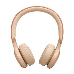 JBL Live 670NC Draadloze On-Ear-Koptelefoon met Noise Cancelling-technologie en een batterijlevensduur tot 65 uur, in sandstone