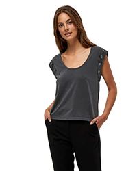 Desires Jaimi Top, Top, Donna, Grigio (9464 Grey Acid Wash), XS