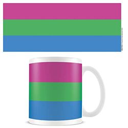 Pride Mug (Polysexual Pride Design) Flag Wrap 11oz Ceramic Mug