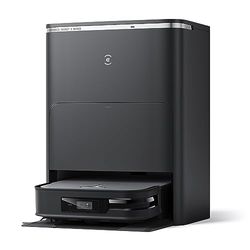 ECOVACS DEEBOT X2 OMNI, Robot aspirador y fregasuelos con estación todo en uno, potencia de succión 8000 Pa, diseño cuadrado, mopas elevables de 15 mm, lavado de mopas con agua caliente, IA, YIKO