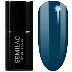 Semilac Vernis à ongles gels semi-permanents UV 406 Blue Tea 7ml
