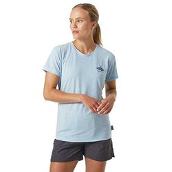 Helly Hansen W Skog Gerecycleerd Grafisch T-shirt S Pinnacle Blauw Melange