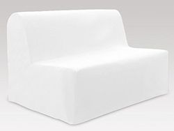 PANAMA cotton sofa bed cover, white - 140 x 200 cm