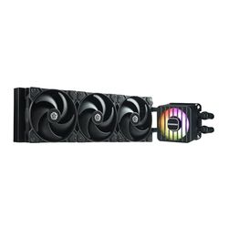 ENERMAX LIQMAXFLO SR 360mm Vloeibare CPU Koeler (LGA 1700, AM5/AM4); Xtreme Dubbele Kamerpomp tot 3000RPM; 60mm ARGB VRM-Ventilator; 370W+ TDP; Druk-Geoptimaliseerd Stille 3 * 120mm PWM Ventilator