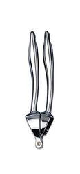 Commichef Deluxe Chrome Plated Zinc Garlic Press, Mirror Polished