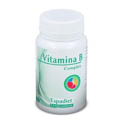 Espadiet Vitamina B Complex – Contribuye al Metabolismo Energético Normal – Ayuda al Sistema Nervioso y al Mantenimiento de los Glóbulos Rojos – Antioxidante – Vitalidad y Energía – 60 Cápsulas 700mg