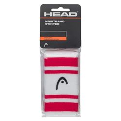 HEAD Unisex vuxenarmband randig 5, magenta/vit, 12 cm