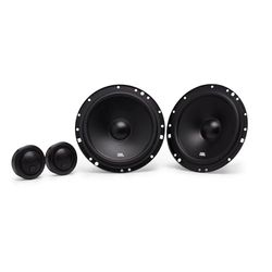 JBL Stage1 601C 2 Way Car Sound System - 200 Watt Component Car Speaker Cabinet Set with 6 inch Insert Speaker and Insert Tweeter
