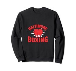 Baltimore Skyline - Guantes de boxeo Sudadera