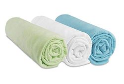 Hoeslaken 32 x 72 cm voor slaapbank (3 stuks) | 100% katoen | compatibel met ovale matras voor wieg, kinderwagen, slaapbank | rekbaar | merk Easy Dort | Oeko Tex | Made in Europe