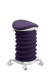 TOPSTAR Sitness 4D Tabouret Dynamique à roulettes certifié EGR Papyrus - Violet foncé - Tabouret de Bureau Ergonomique - Hauteur réglable - Renforce Le Dos - Soulage Les disques intervertébraux
