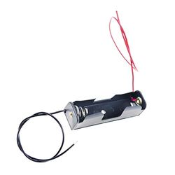 BeMatik Suporte de pilhas plano para 1 pilha LR6 AA 1,5 V (EN093)