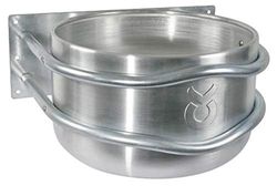 Kerbl Comedero Aluminio, Aprox. 18 l, con desagüe