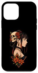 Japanese Anime Girl Japan Skulls Waifu Men Women Case for iPhone 12 mini