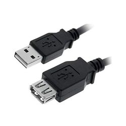 Cavo USB 2.0 Tipo Am-AH Nero 1,8 m, con trasferimenti dati rapidi, ideale per caricare e sincronizzare dispositivi elettronici.