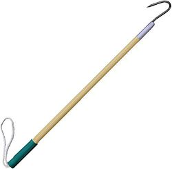 KUFA Sports Vissen Hand Gaff Landing Haak (24" Houten Handvat Gaff), WHG1024, ZILVER