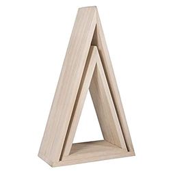 RAYHER Frame, driehoek, Fsc Mix Credit, diverse, hout, 2,5 x 1,53 x 0,72 cm