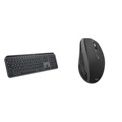 Logitech MX Keys S Wireless Keyboard, Low Profile, Fluid Quiet Typing, Programmable & MX Anywhere 2S Wireless Mouse, Multi-Device, Bluetooth and 2.4 GHz with USB Unifying Receiver