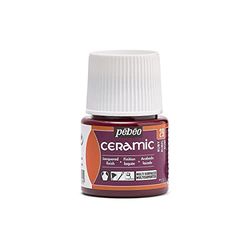 Pebeo - Cerámica - Color Opaco para Terracota, cerámica y Loza - Botella 45 ml, Ruby
