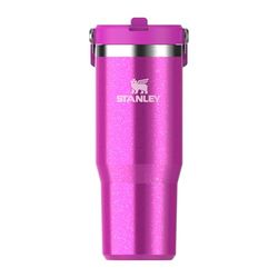 Stanley Flip Straw Tumbler 1.0 Vattenflaska Med Halm 0.89L - Håller Kallt I 12+ Timmar - Rostfritt Stål Vattenflaska - BPA-Fri Resemugg - Lätt Att Bära - Diskmaskin Säkra - Punch Shimmer
