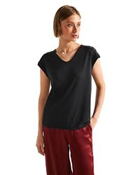 Street One dames kanten shirt, zwart, 34